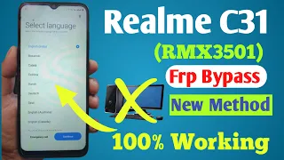 Realme C31 (RMX3501) Frp Bypass R Edition || All Realme R Edition Frp Bypass Without Pc 100% Free ||