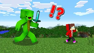 TINY Speedrunner VS Hunter in Minecraft