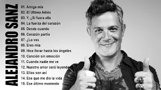 LAS 10 MEJORES CANCIONES DE ALEJANDRO SANZ ~ ANOS 70'S, 80'S ~ FLASHBACK ROMANTICO MÚSICAS