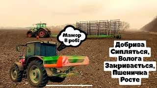 Кучеряво сипем 200кг карбоміду під закриття вологи😱Massey Ferguson 5711,amazone,fend 936