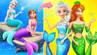 Elsa und Anna werden Meerjungfrauen / 30 Frozen DIYs