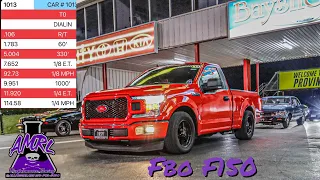 FBO F150 Single Cab First 11 Second Pass Tuned By All Motor Labs