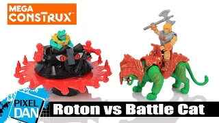 MegaConstrux Battle Cat vs Roton Masters of the Universe Review