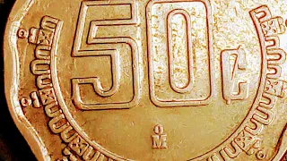 Increíble Moneda De 50 Centavos Año 2008 (Valor)(México)