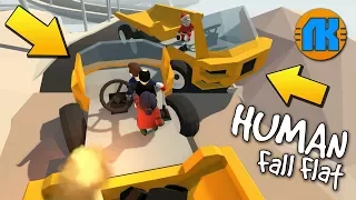 КАК НЕ ВРЕЗАТЬСЯ В ГРУЗОВИК С УГЛЁМ !!! МУЛЬТИК в Human Fall Flat !!!