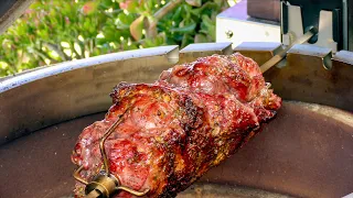 How to Grill Leg of Lamb on the Slow 'N Sear Kamado Rotisserie