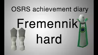 [OSRS] Fremennik hard diary tasks guide