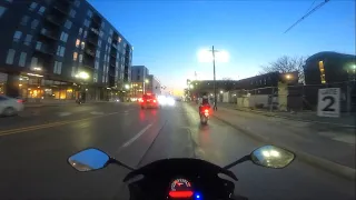 Honda CBR300R | Ride to my Exam & Nighttime Cruise Downtown