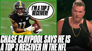 Chase Claypool Says He Is A Top 3 Receiver In The NFL Right Now | Pat McAfee Reacts