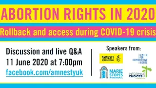 Abortion rights in 2020: Live discussion + Q&A