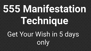 555 Manifestation Technique|Manifest in 5days only || Law of Attraction