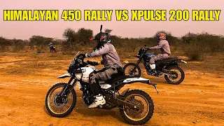 Himalayan 450 Rally vs XPulse 200 Rally Sprint Race