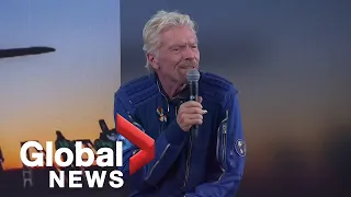 Virgin Galactic’s Branson returns safely to Earth, says he got best wishes from Musk and Bezos