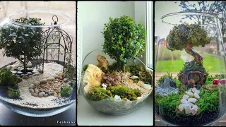 Garden terrariums and Miniature gardens | miniature fairy garden | garden ideas