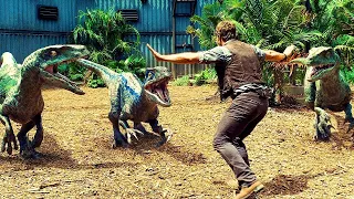 Owen Vs Raptors   Stand Down Scene   Jurassic World 2015 Movie CLIP 4K 1080pFHR