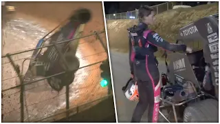 A New Way To Confront Someone After USAC Midget Crash | Hangtown 100 Friday 11.18.22