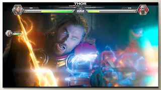 Thor vs Gorr with Healthbars