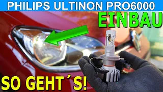 💡 PHILIPS Ultinon PRO6000 EINBAU 👉 So geht´s LED Scheinwerferlampe wechseln Einbauanleitung Tutorial