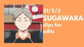 [haikyuu!!] SUGAWARA clips for edits