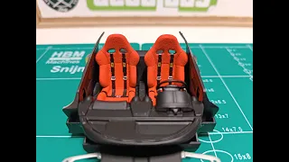 PART 2 - Building the interior of the FERRARI ENZO by Revell in 1/24