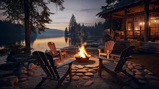 Peaceful Campfire Oasis: Cozy Crackling Fire Sounds for Deep Sleep and Relaxation