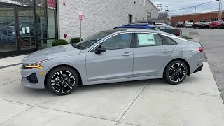 2021 KIA K5 GT-Line AWD in Wolf Grey with GT-Line Red