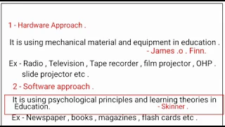 educational technology / types of educational technology / objectives of educational technology /