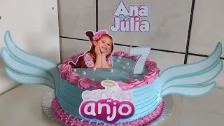 Decorando bolo tema Carinha de Anjo 🥰