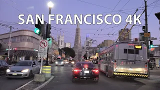 Driving Downtown - San Francisco 4K - USA