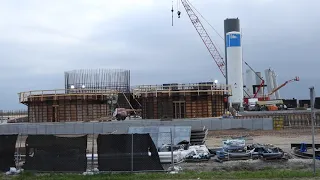 SpaceX Orbital Launch Pad Construction Boca Chica Beach