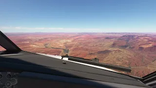 Boeing 737 landing in Paraburdoo, Australia