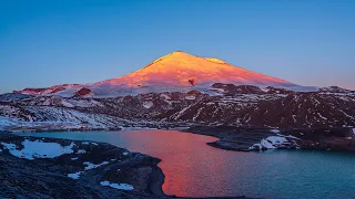 Рассвет на Эльбрусе Таймлапс 4К Dawn on Elbrus Timelapse 4k