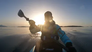 Kayaking at the coast of Lurøy 2024  3 may