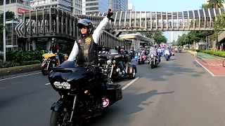 Konvoi Harley Davidson Indonesia || HUT RI 77 || Sudirman Thamrin Jakarta 17Agustus2022