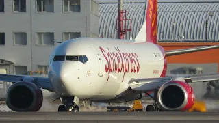 Non winglets Indian Boeing 737-800 SpiceXpress, takeoff from Domodedovo 23.12.2020.