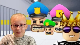 ПОБЕГ ОТ ПОЛИЦЕЙСКИХ ГОЛОВ в ROBLOX! Роблокс БАРРИ ПОБЕГ!