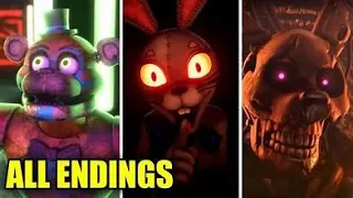 Five Nights at Freddy's  Security Breach all endings guide (no burntrap or prize counter sorry)