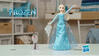 Кукла Hasbro Disney Frozen Эльза с волшебными силами и Олафом (E0085)