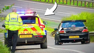 Tuner Cars Leaving A Car Show With POLICE! - JapFest 2024!