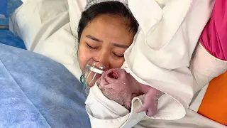 MEETING OUR DAUGHTER 👶🏽 (emergency C-section birth vlog)