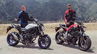 2017 Suzuki SV650 vs Yamaha FZ-07 | On Two Wheels