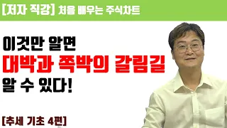 [처음 배우는 주식차트] 7일(2)  대박과 쪽박의 갈림길, 추세전환 시점!