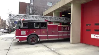 *FIRE* Chicago Fire Department Truck 28 (Spare) responding