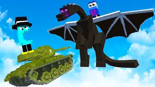 We Tame the Ender Dragon and Destroy a City in Teardown Multiplayer!