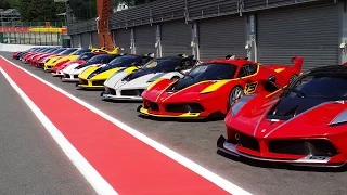 FERRARI 599XX EVO, FXX, FXX-K - BEST LINE-UP EVER!!