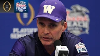 Chris Petersen's Message To Washington | Peach Bowl Recap