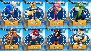 Sonic Dash 2: Sonic Boom - ALL 7 CHARACTERS UNLOCKED - Android Gameplay