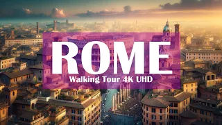 Free Walking Tour Rome, ITALY 🇮🇹 | 4K Virtual Walking Tour around the City