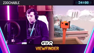 Viewfinder by Zoochable in 34:08 - Awesome Games Done Quick 2024