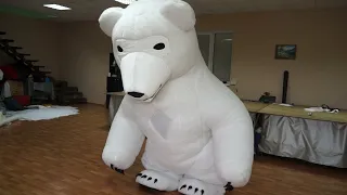 Надувной костюм Медведь. Aufblasbaren beweglichen Maskottchen Kostüm Polar Bär - Weiss Bär